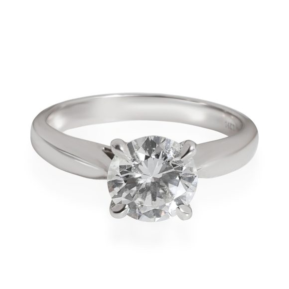 Ritani Diamond Engagement Ring in 14K White Gold/Platinum GIA E